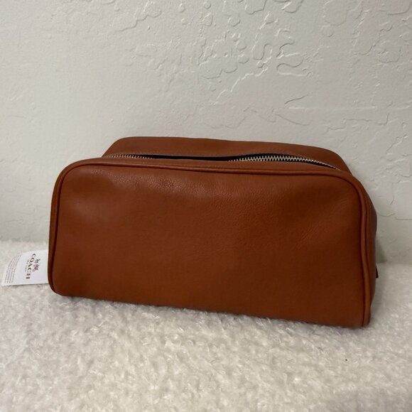 COACH Weekend Travel Kit Pouch, Saddle color - Picture 6 of 13